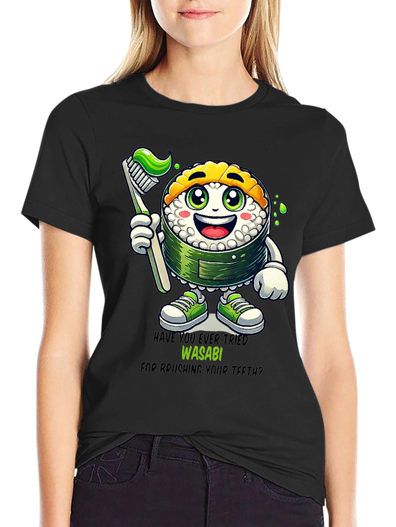 Wasabi Toothbrush Sushi T-Shirt