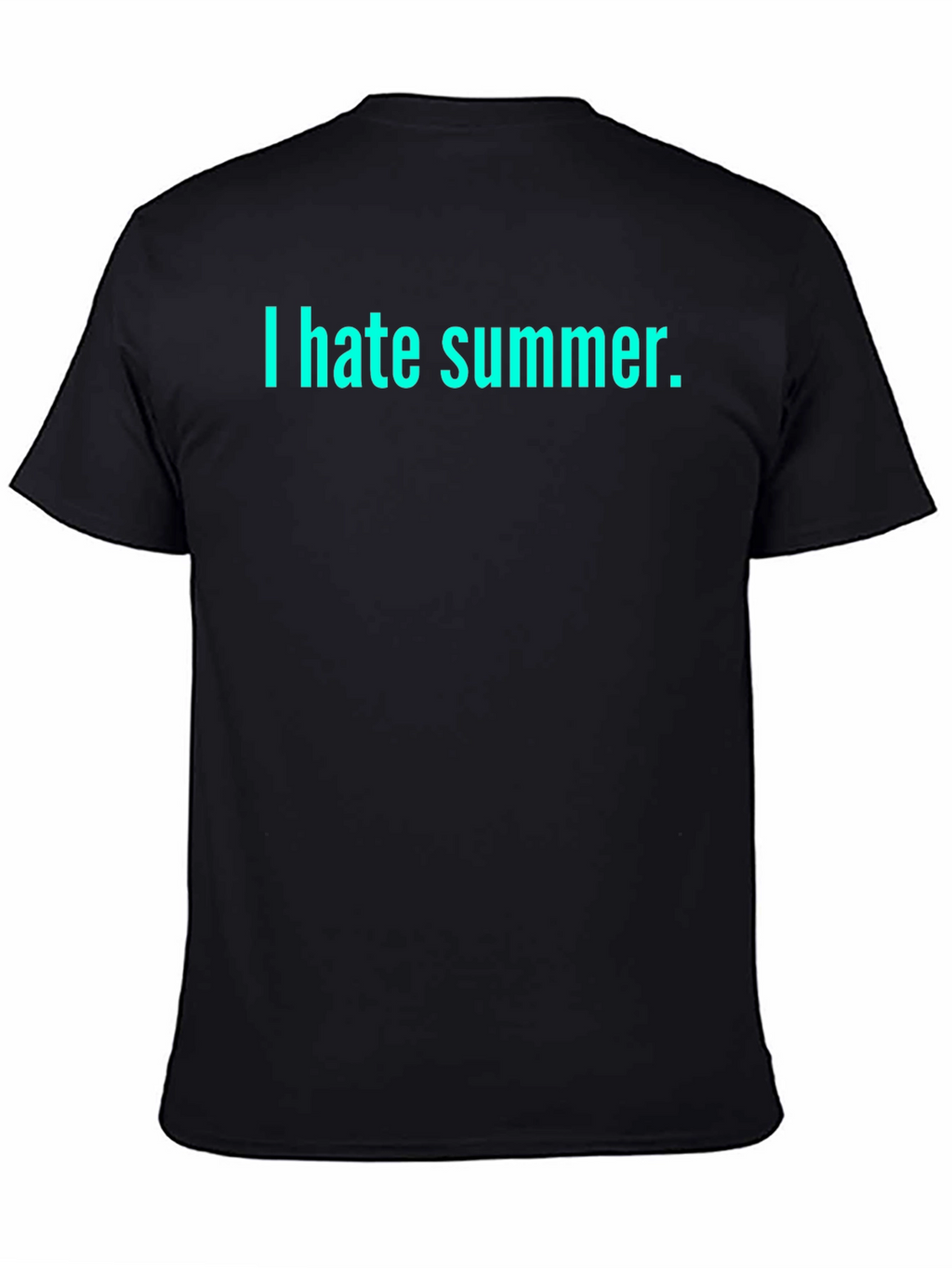 I Hate Summer Black T-Shirt