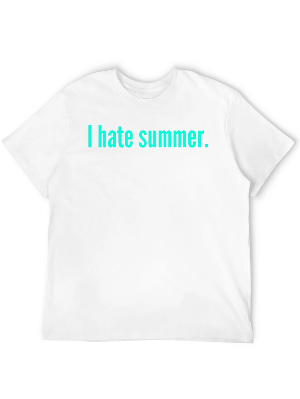 I Hate Summer Black T-Shirt