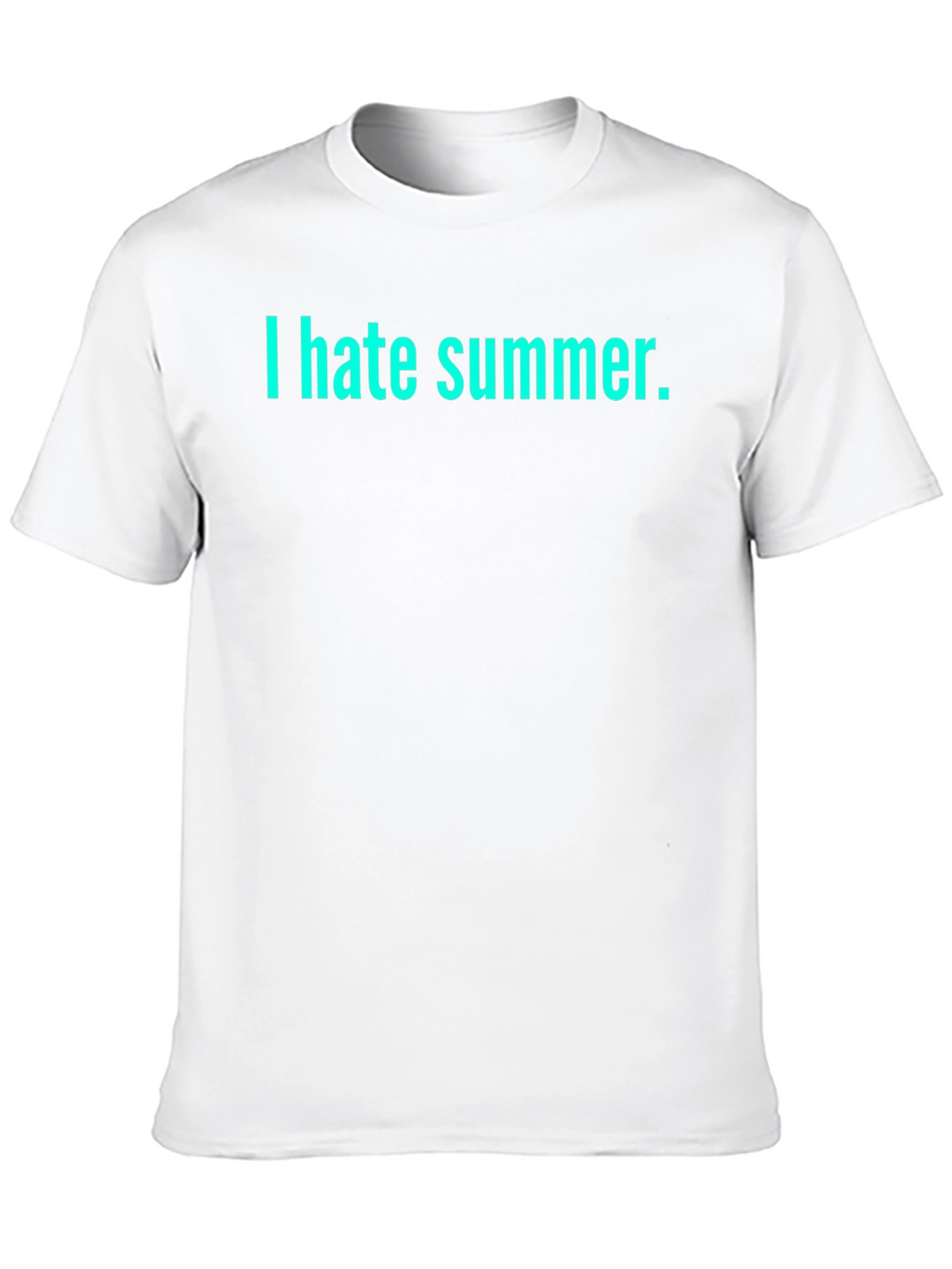 I Hate Summer Black T-Shirt