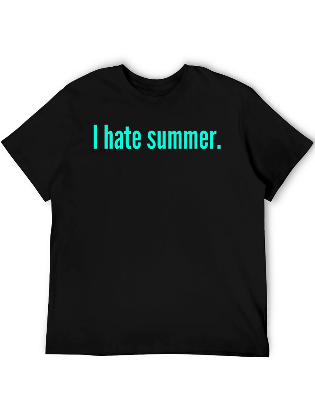 I Hate Summer Black T-Shirt