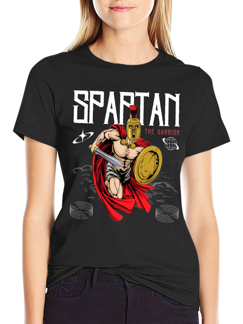 Spartan Warrior Graphic Tee - Ancient Greece Style