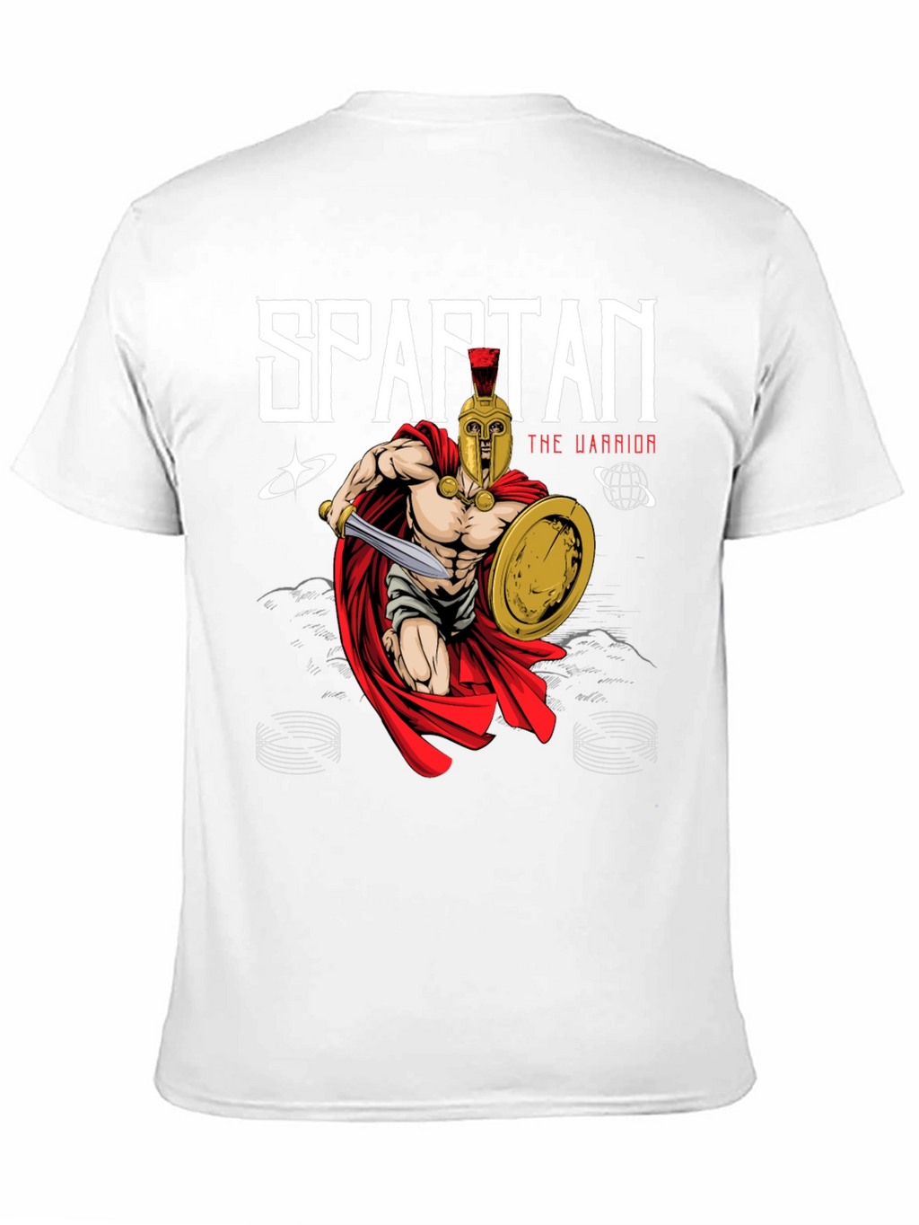 Spartan Warrior Graphic Tee - Ancient Greece Style