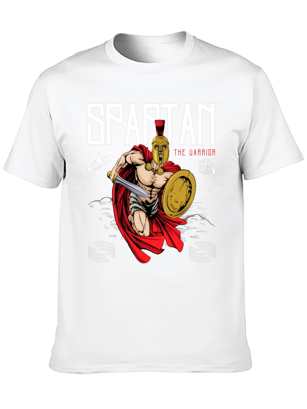 Spartan Warrior Graphic Tee - Ancient Greece Style
