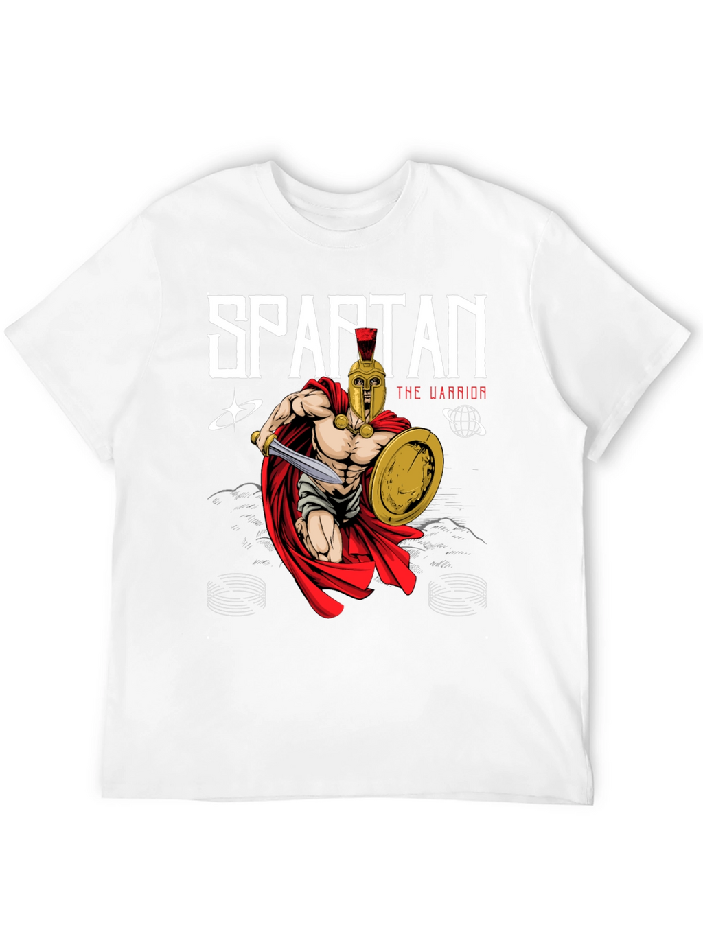 Spartan Warrior Graphic Tee - Ancient Greece Style
