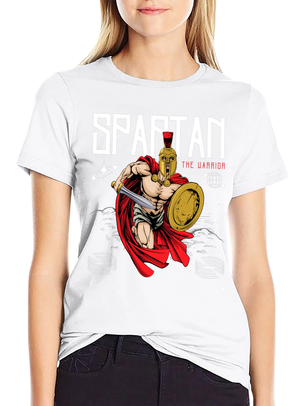 Spartan Warrior Graphic Tee - Ancient Greece Style