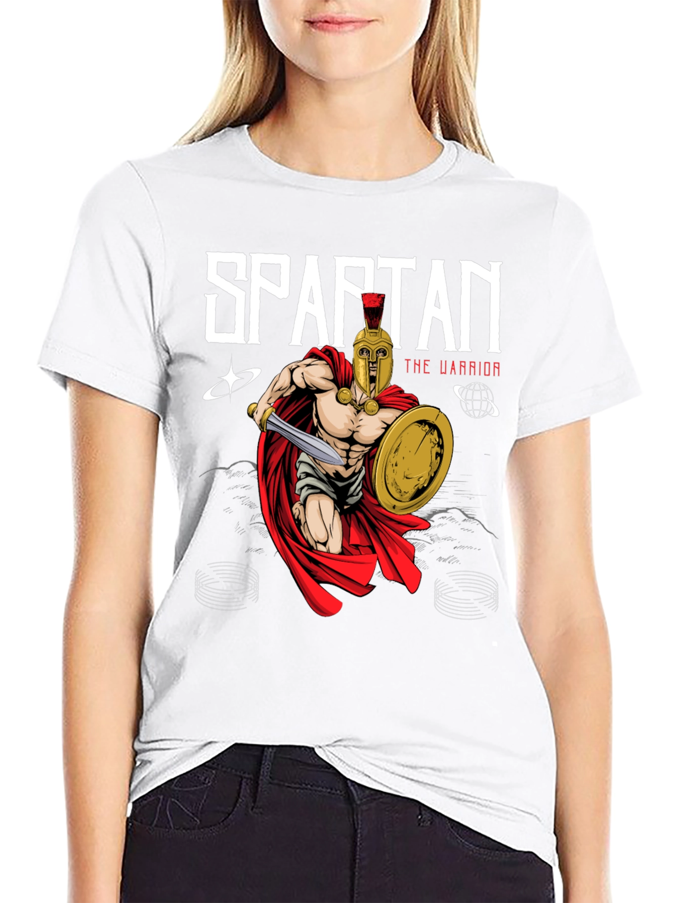 Spartan Warrior Graphic Tee - Ancient Greece Style