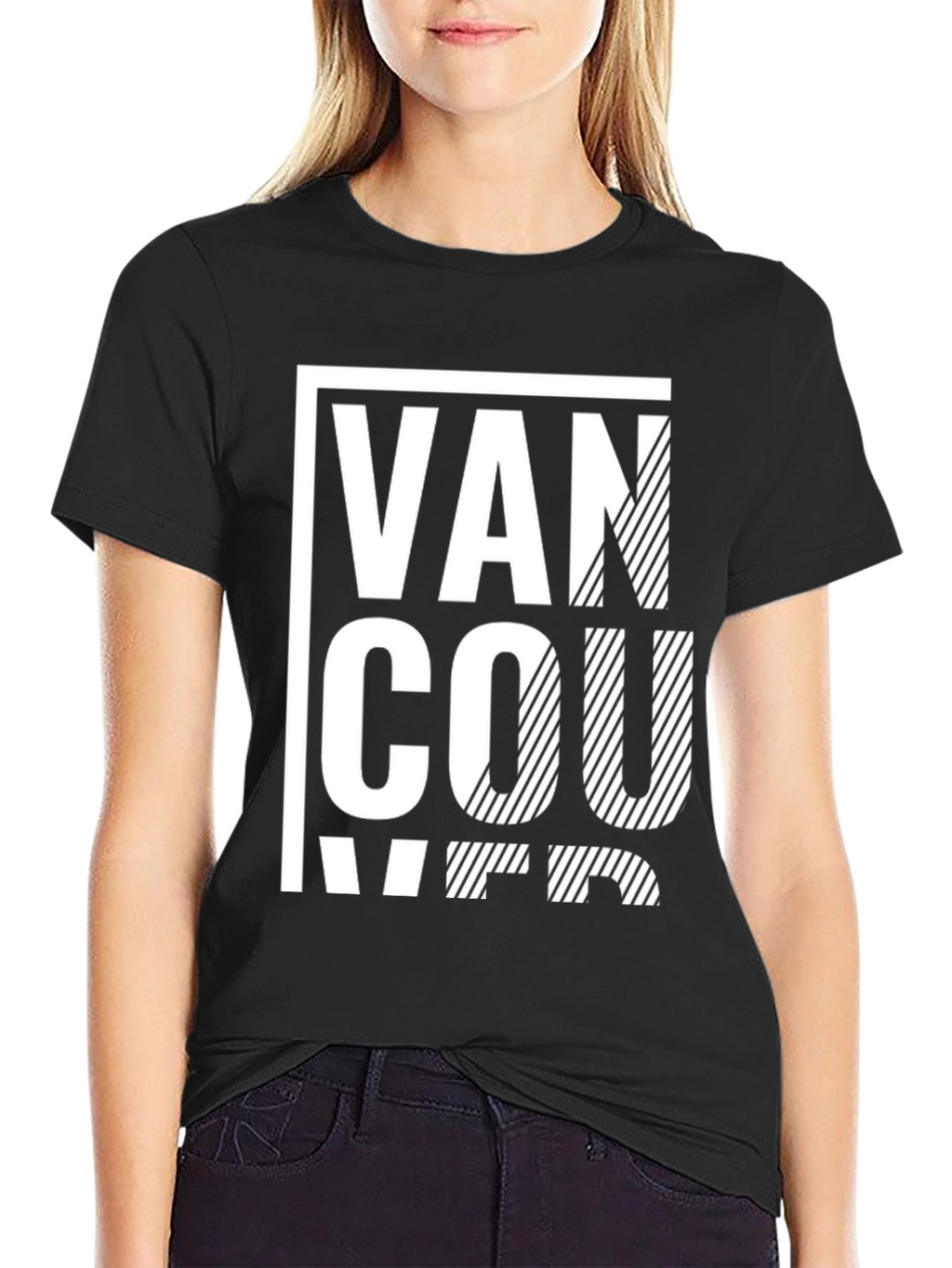 Vancouver Graphic Print Black T-Shirt