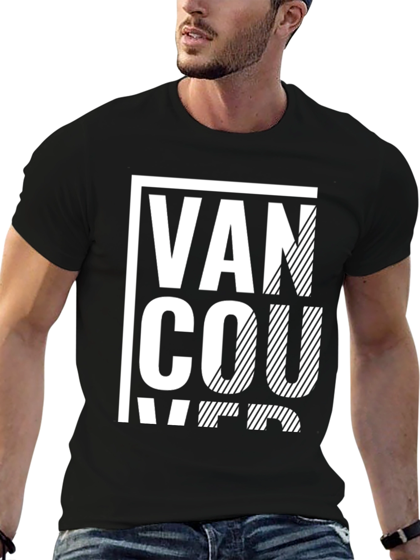 Vancouver Graphic Print Black T-Shirt