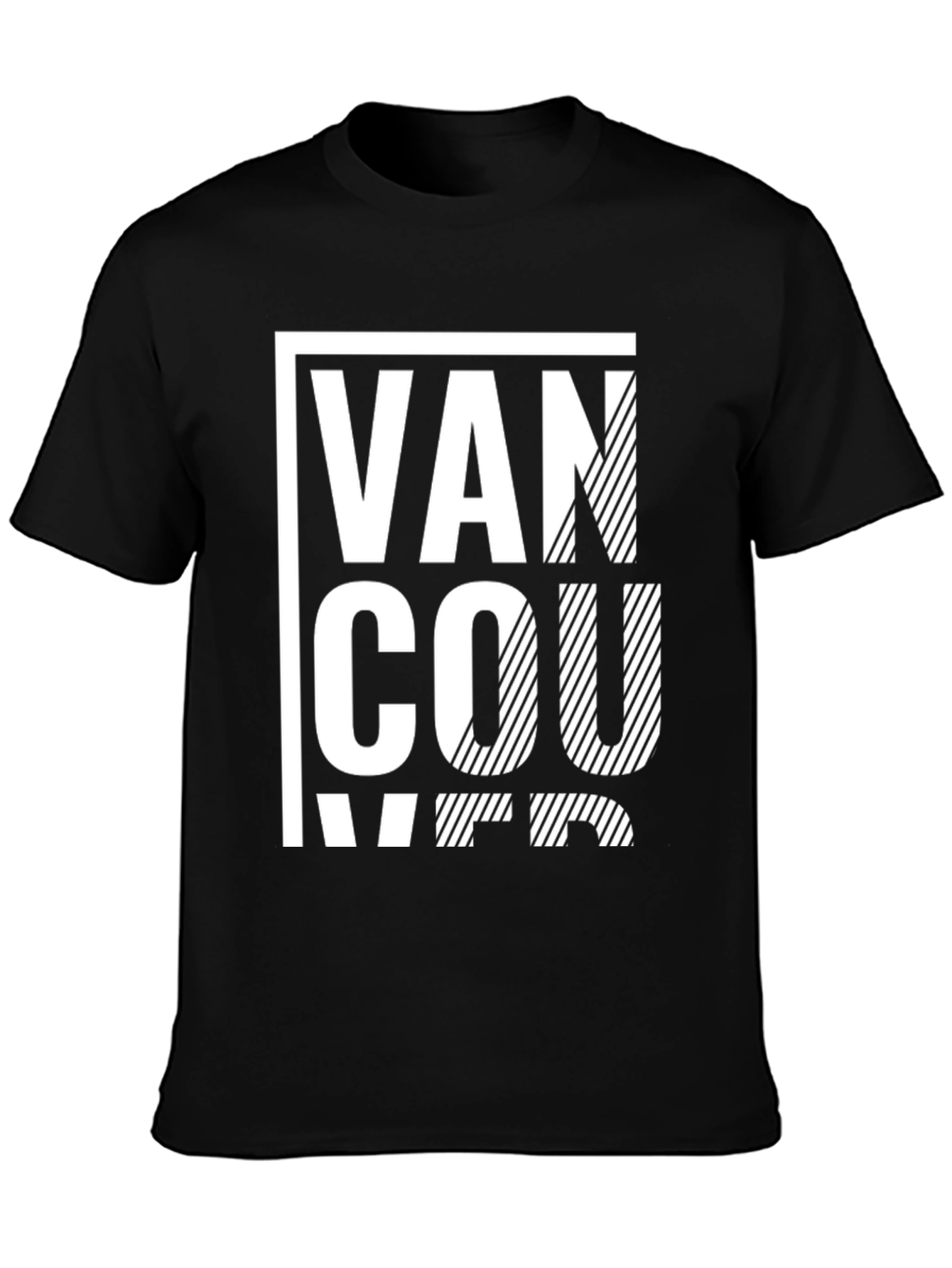 Vancouver Graphic Print Black T-Shirt