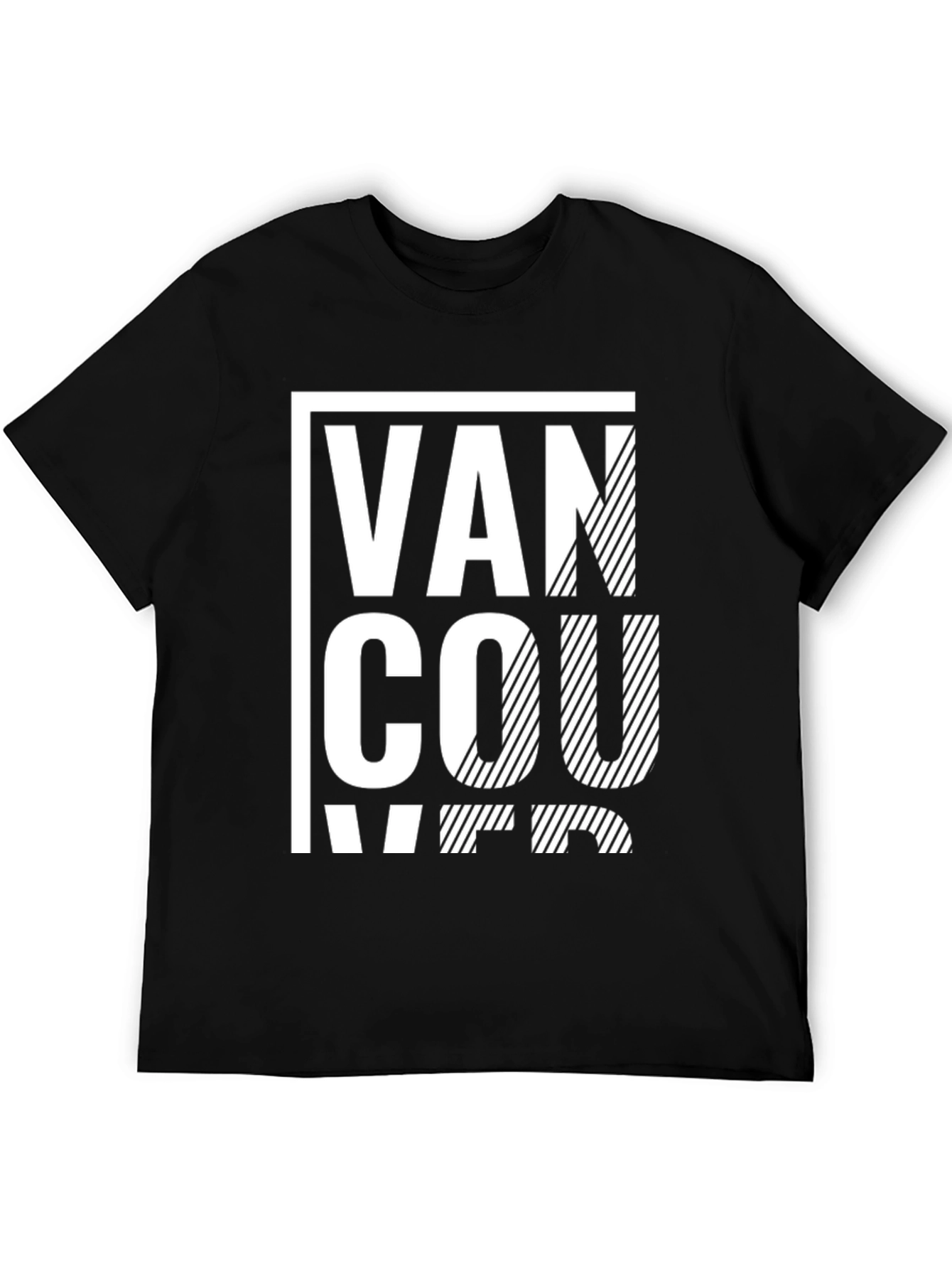Vancouver Graphic Print Black T-Shirt