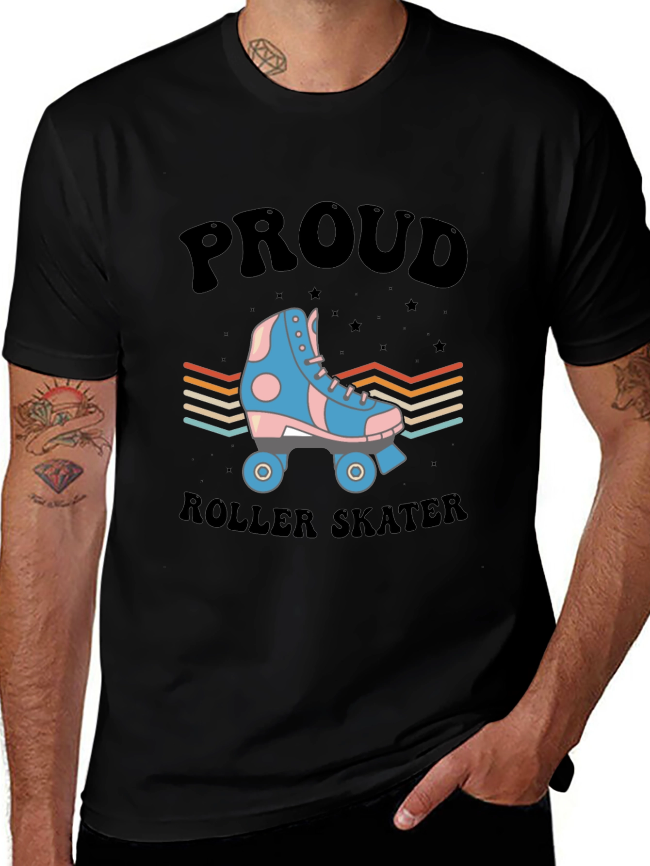 Proud Roller Skater T-Shirt Vintage Retro Style
