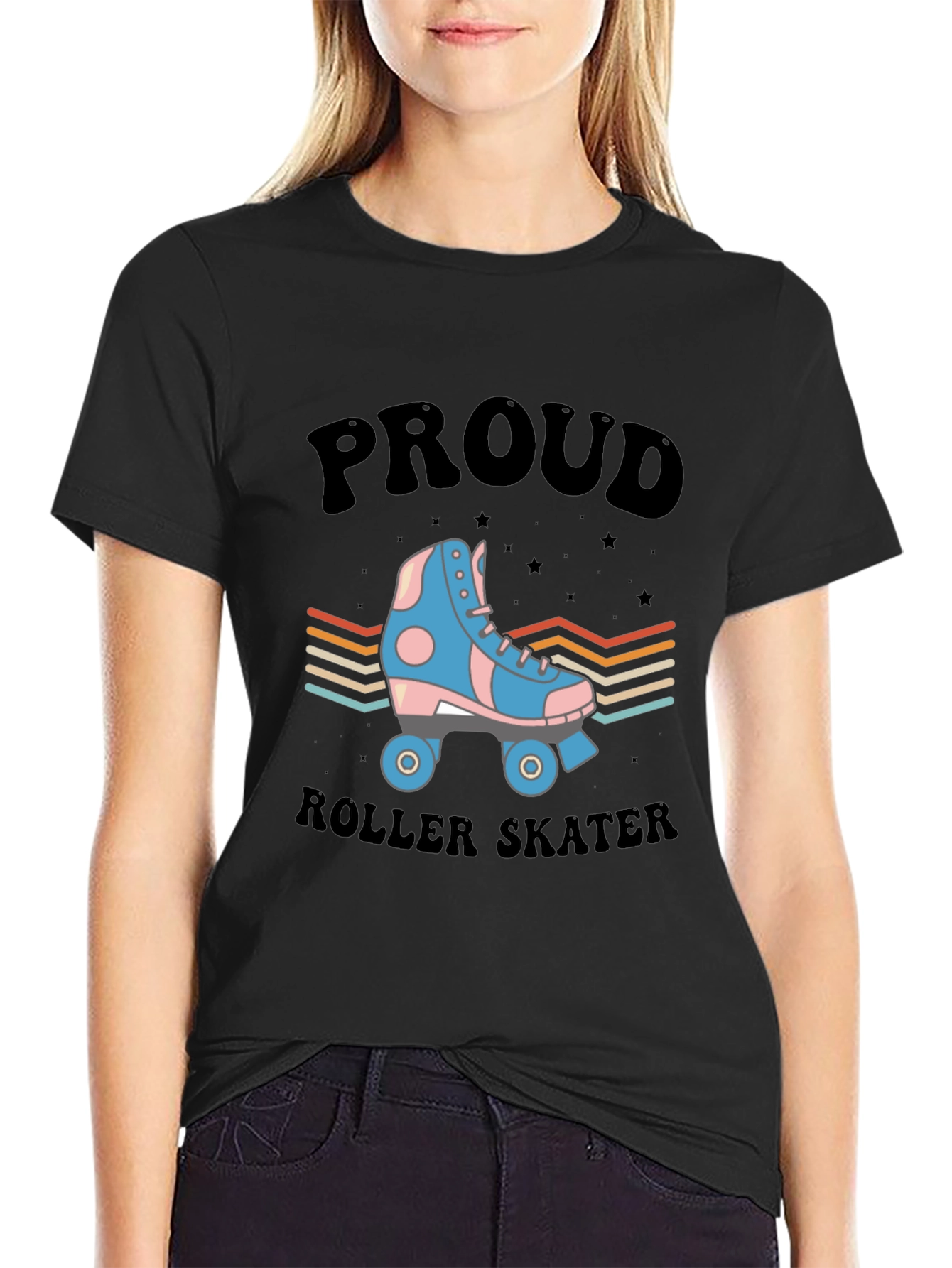Proud Roller Skater T-Shirt Vintage Retro Style