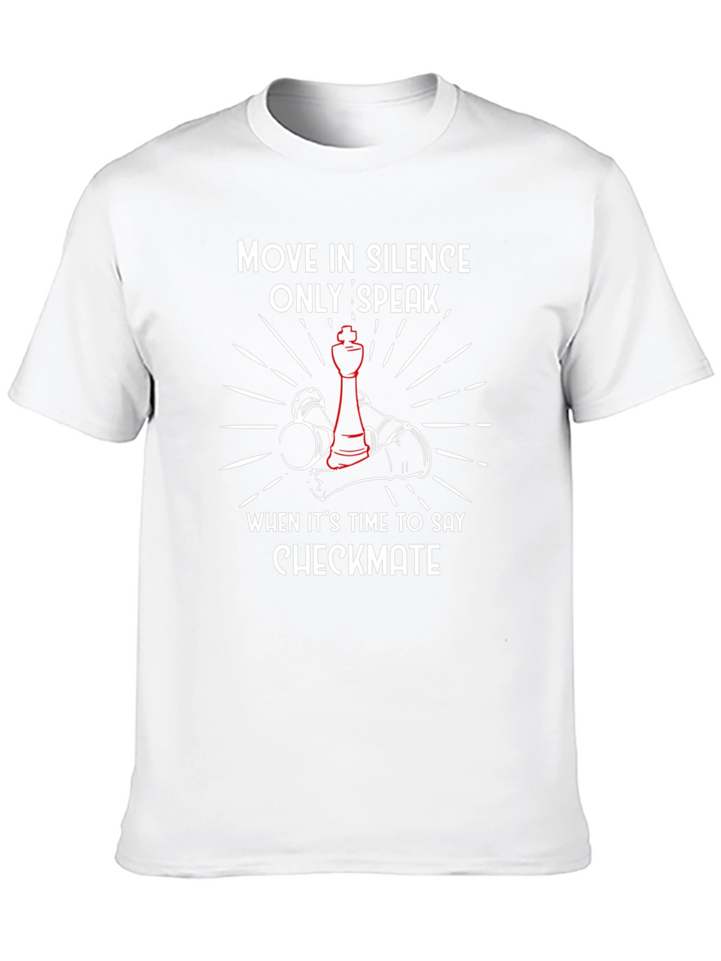 Move in Silence Checkmate Chess Graphic Tee