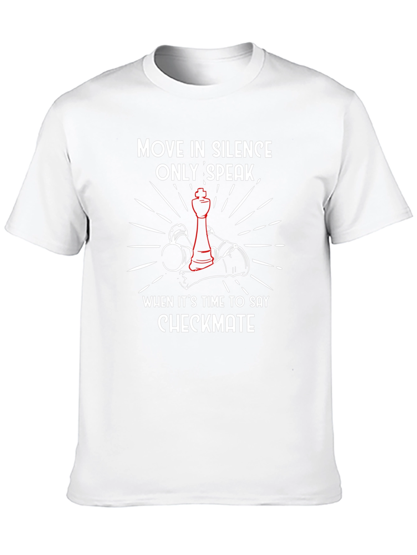 Move in Silence Checkmate Chess Graphic Tee
