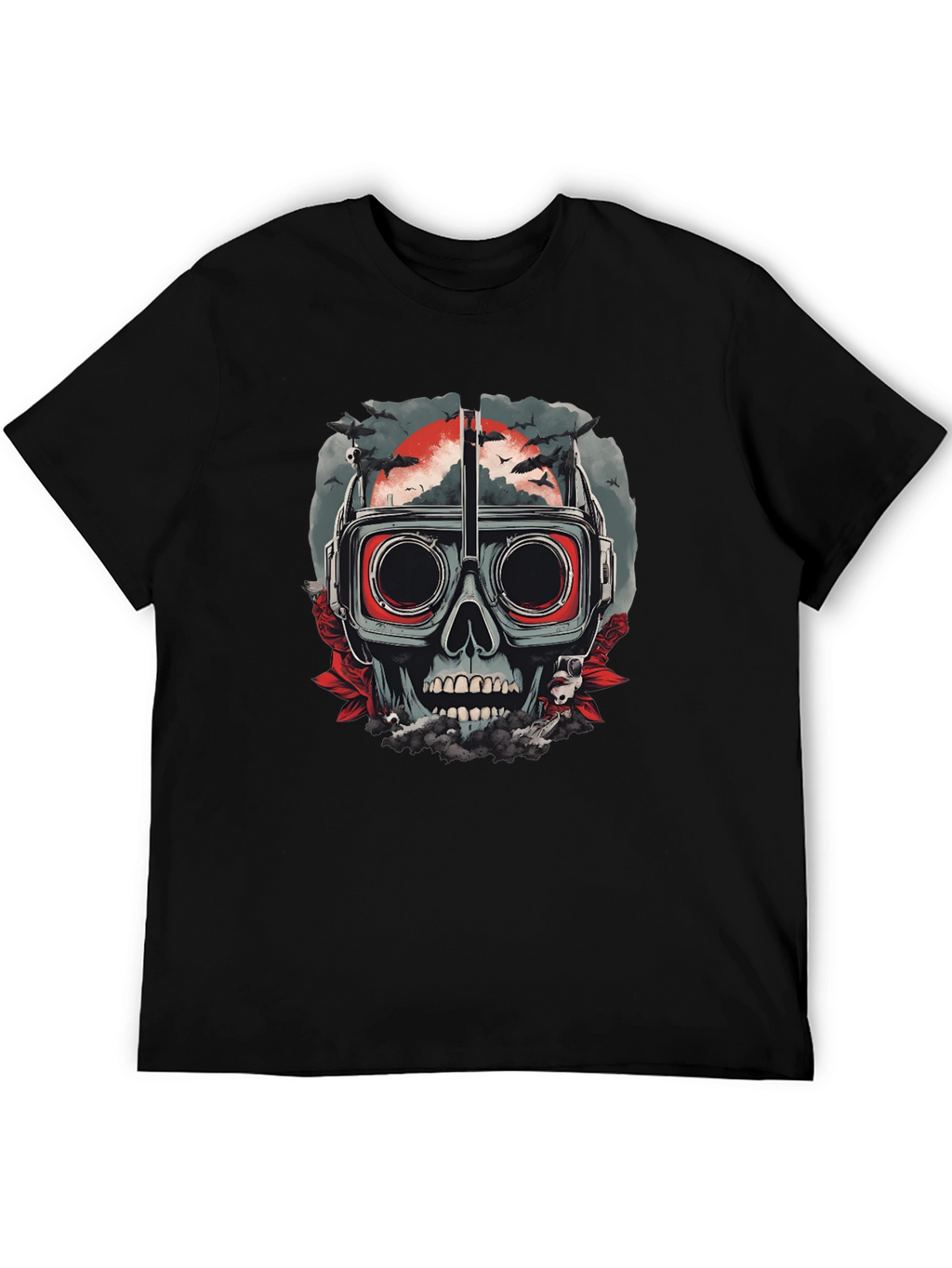 Skull Goggles T-Shirt - Mens Graphic Tee