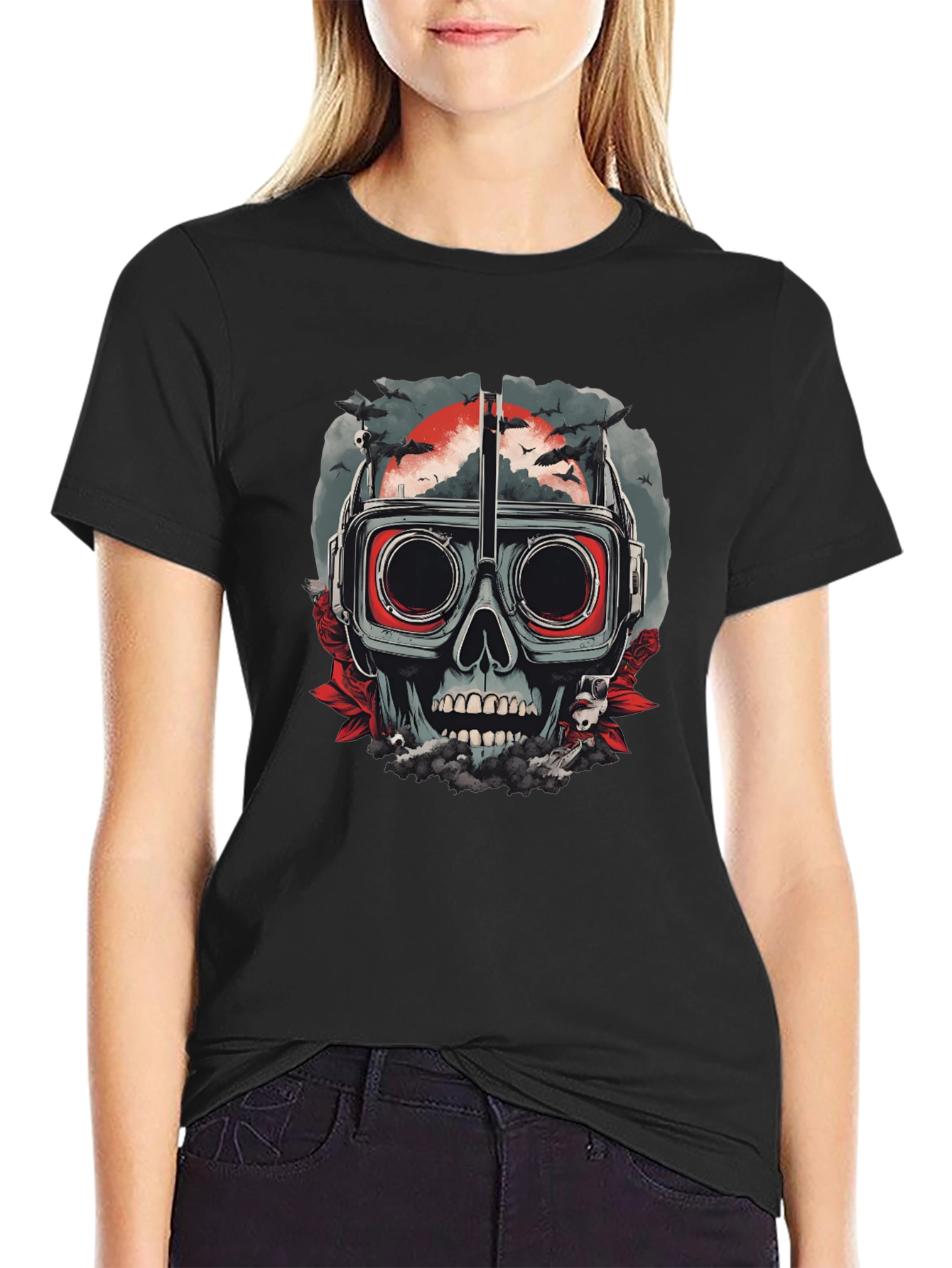 Skull Goggles T-Shirt - Mens Graphic Tee