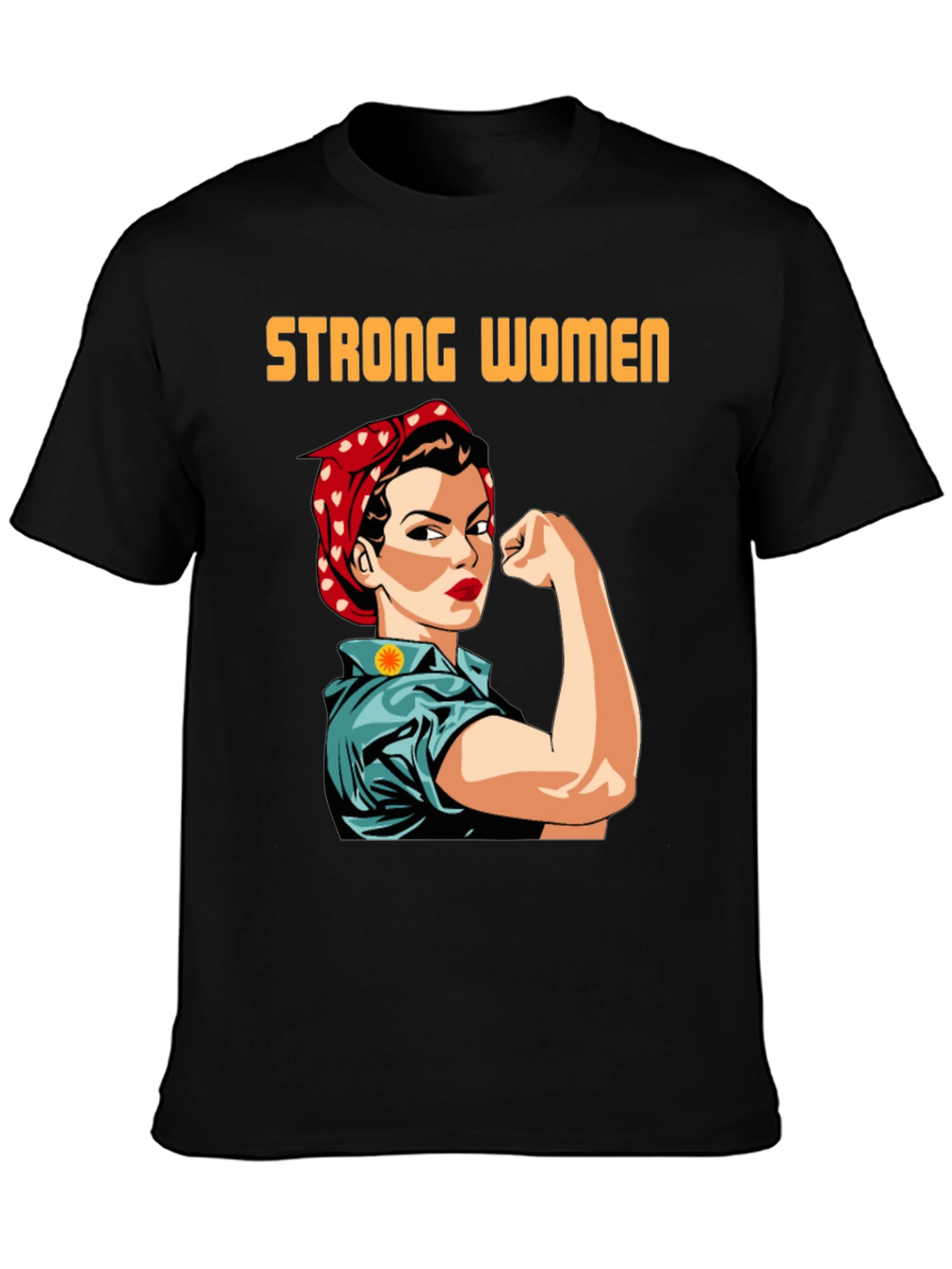Strong Women T-Shirt Empowering Rosie the Riveter Graphic Tee