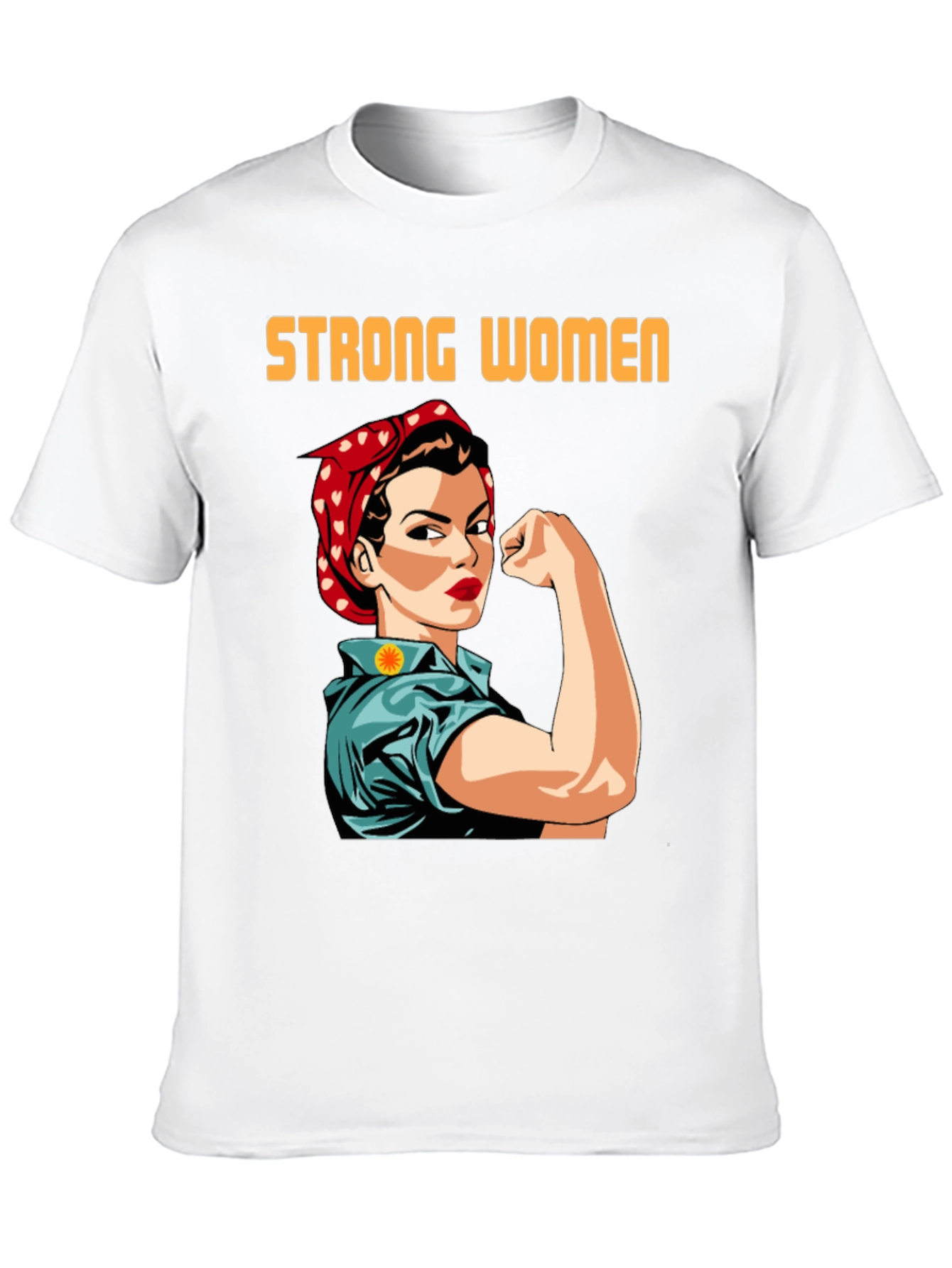 Strong Women T-Shirt Empowering Rosie the Riveter Graphic Tee