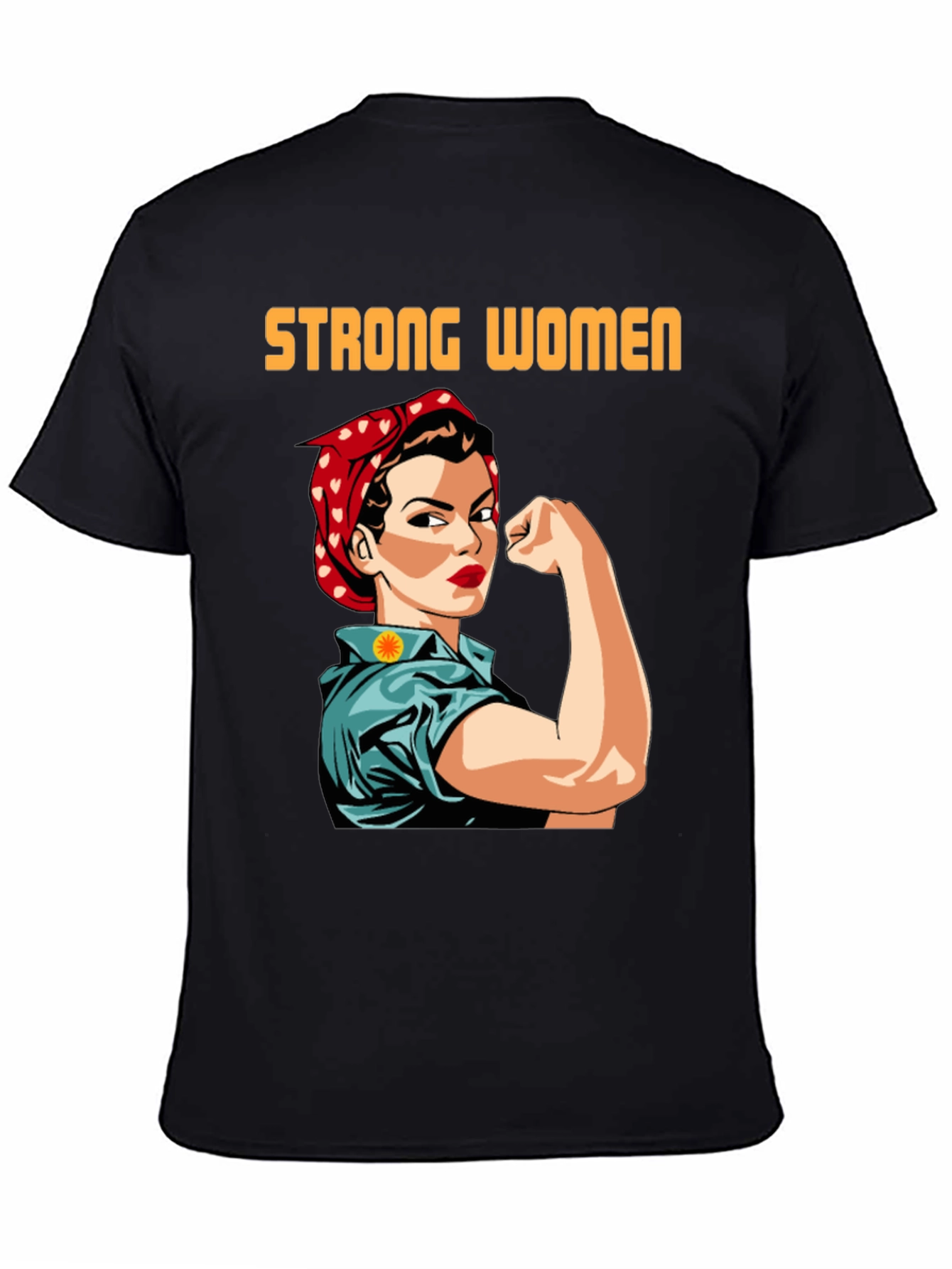 Strong Women T-Shirt Empowering Rosie the Riveter Graphic Tee