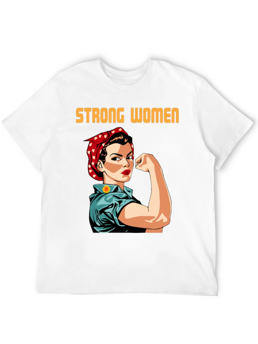 Strong Women T-Shirt Empowering Rosie the Riveter Graphic Tee