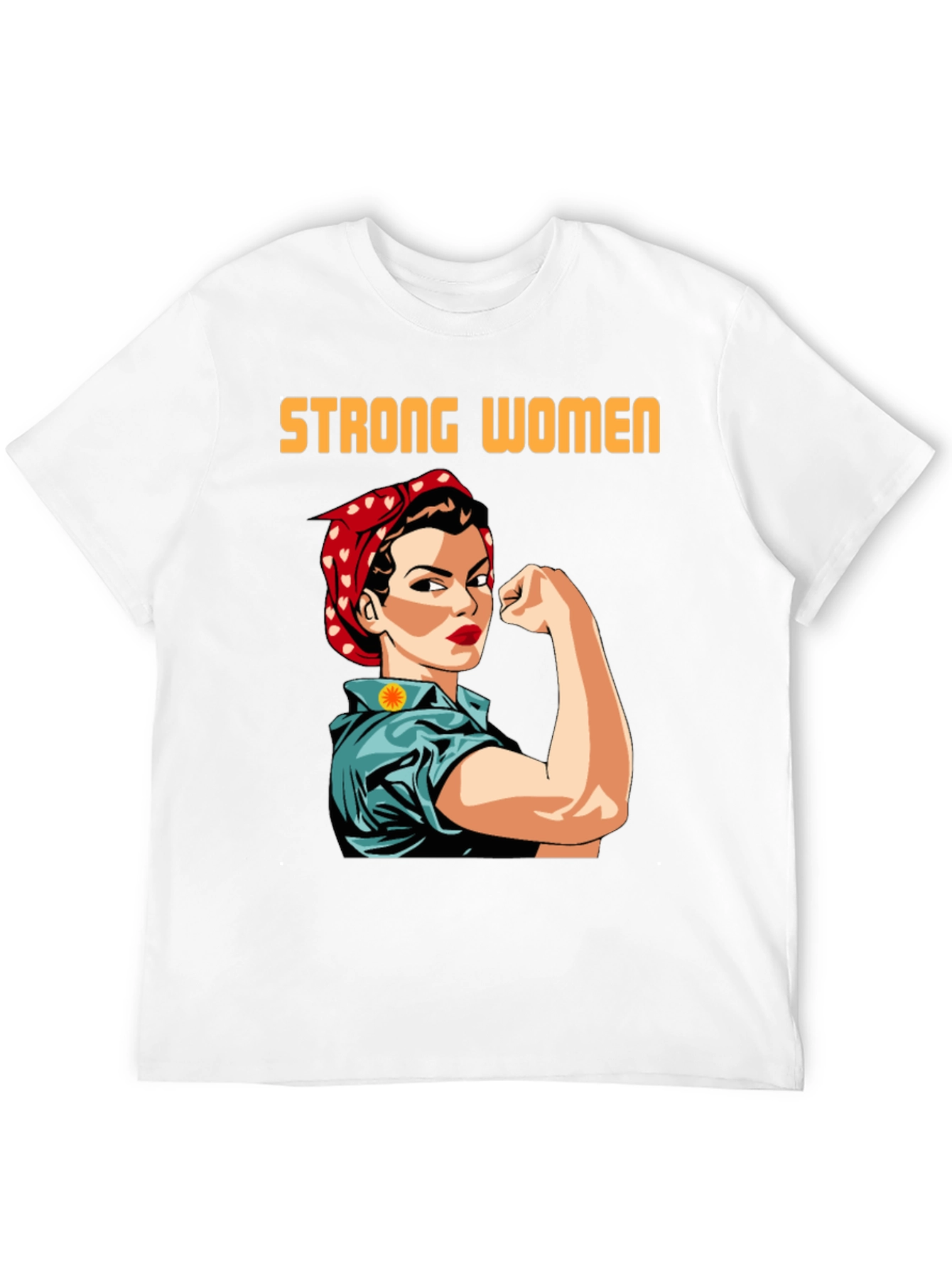 Strong Women T-Shirt Empowering Rosie the Riveter Graphic Tee