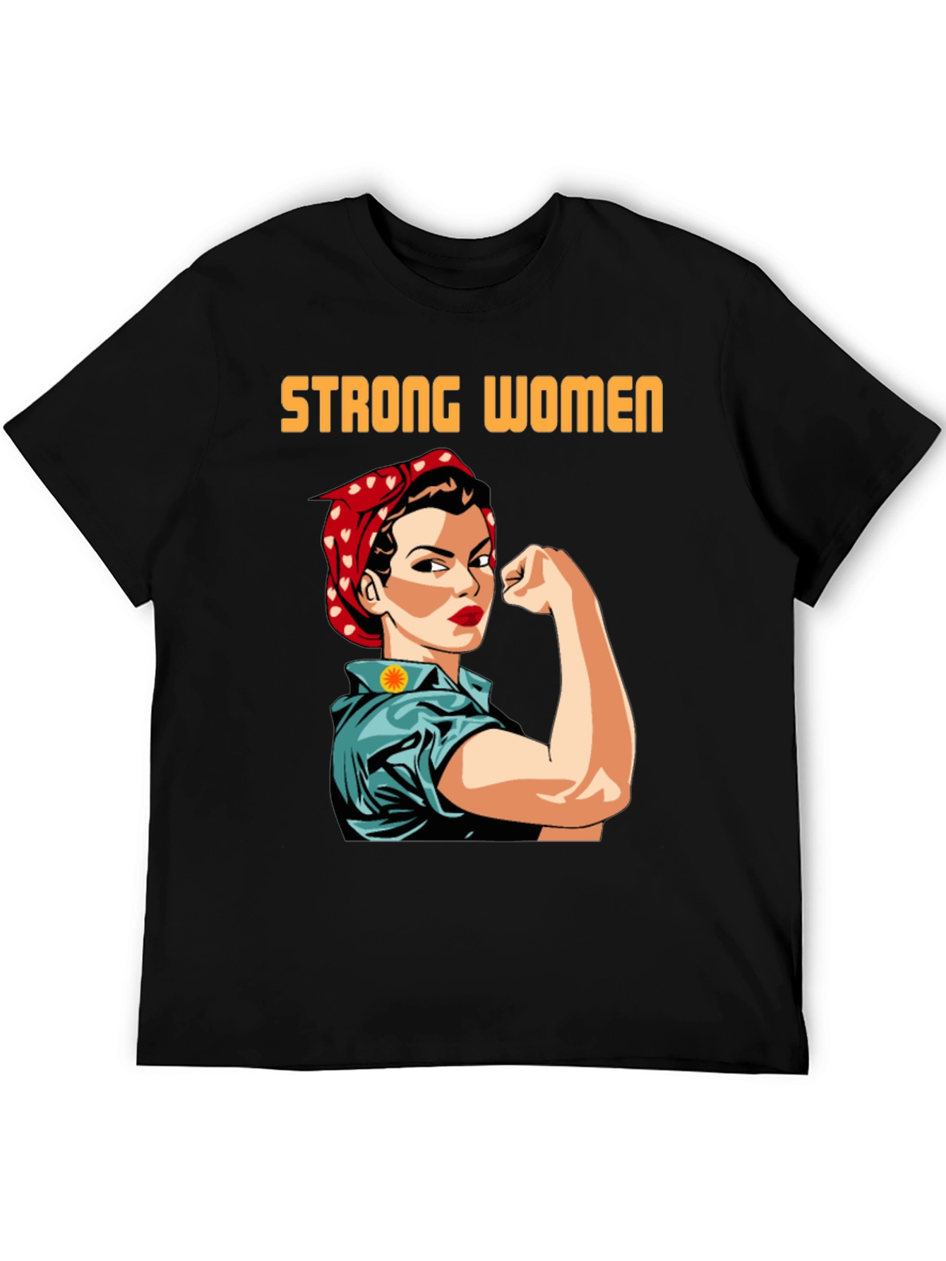 Strong Women T-Shirt Empowering Rosie the Riveter Graphic Tee