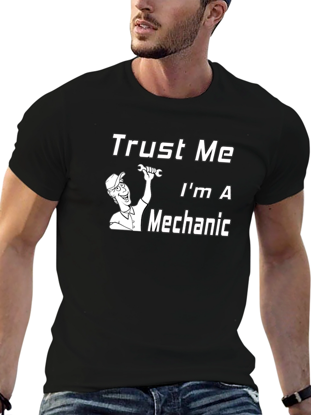 Trust Me Im A Mechanic T-Shirt - Black