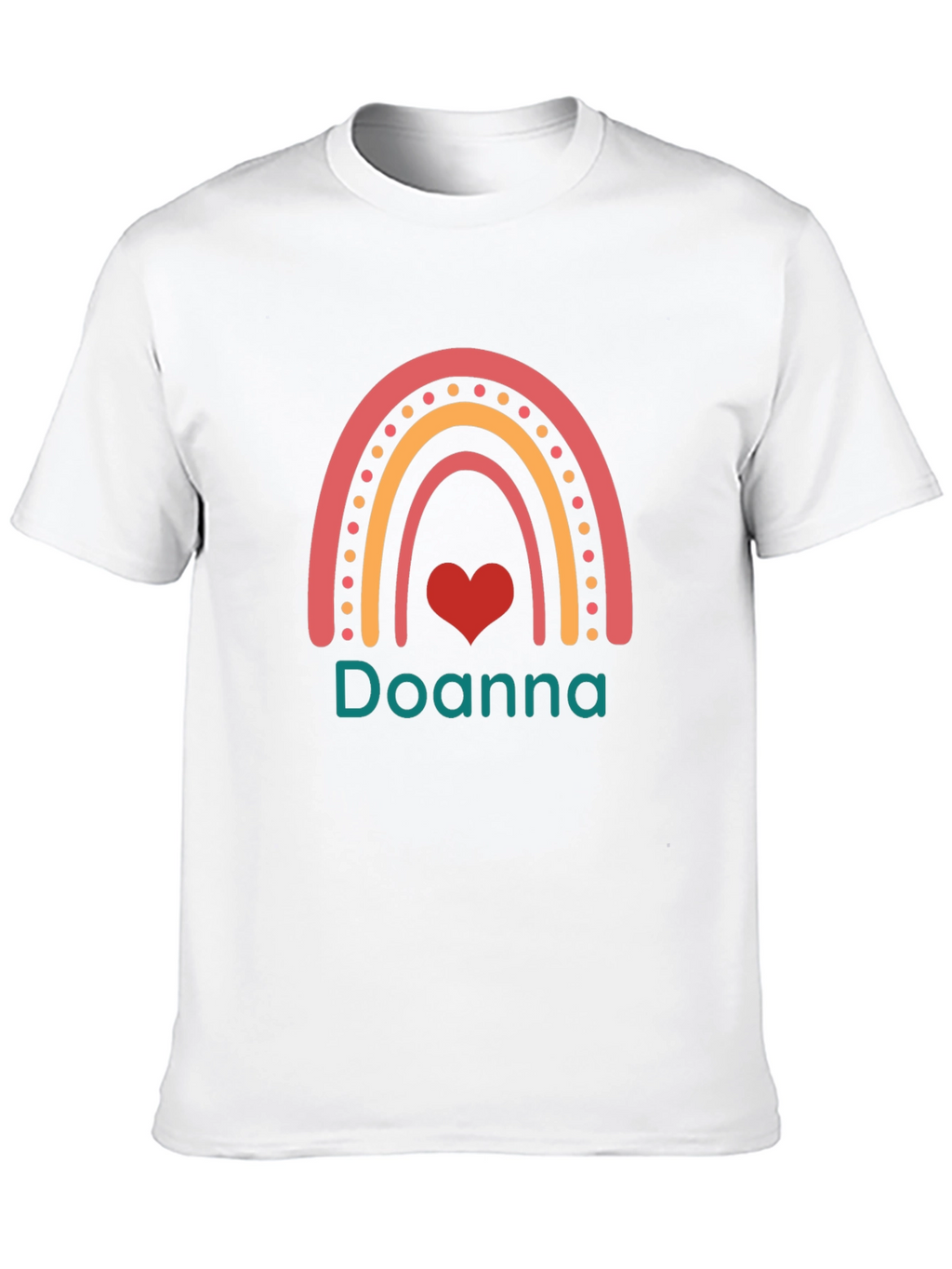 Doanna Rainbow Heart Custom T-Shirt
