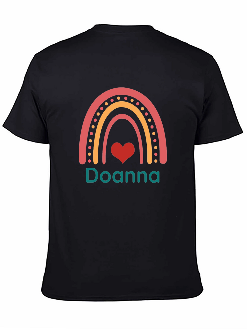 Doanna Rainbow Heart Custom T-Shirt