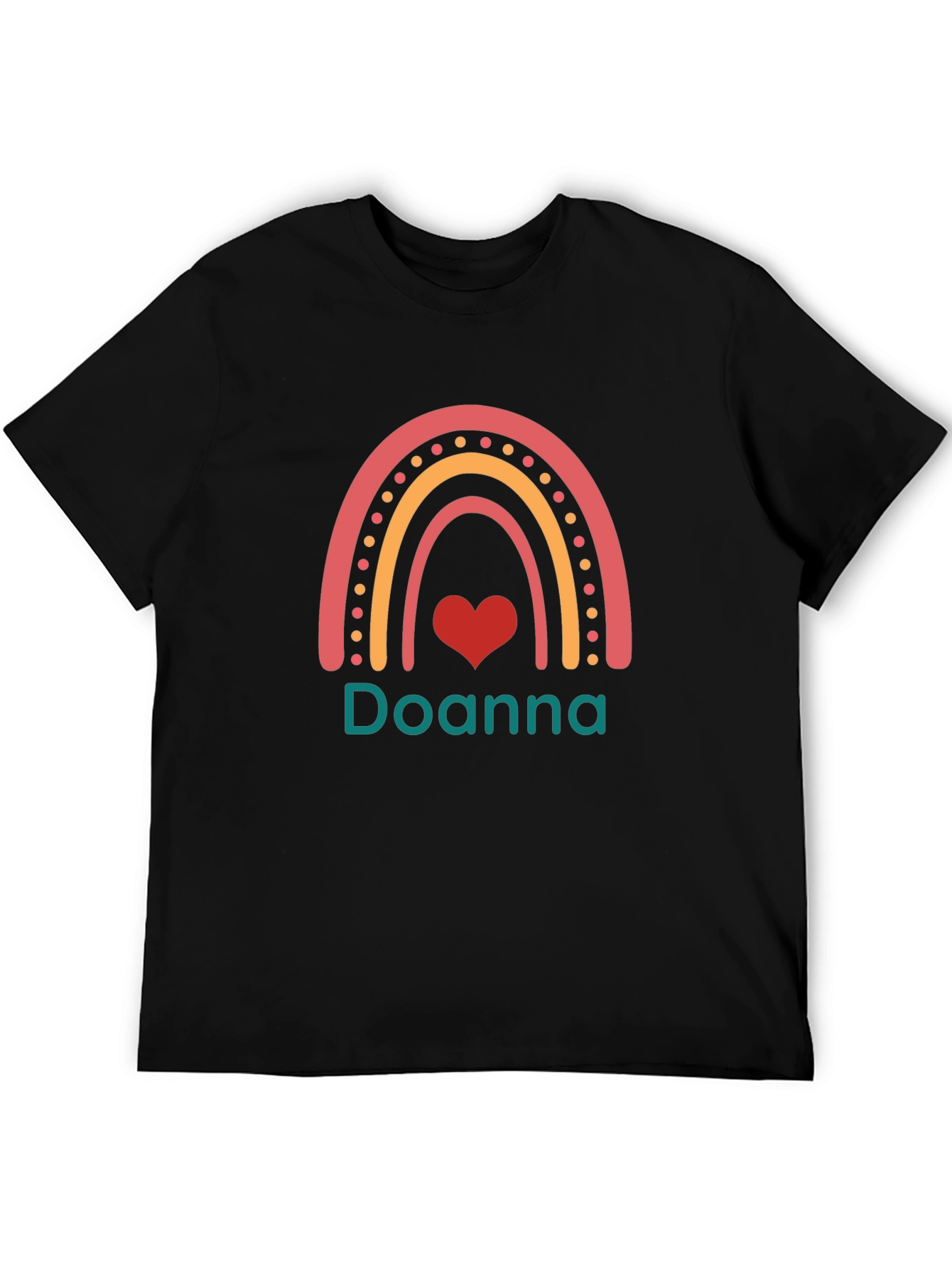 Doanna Rainbow Heart Custom T-Shirt
