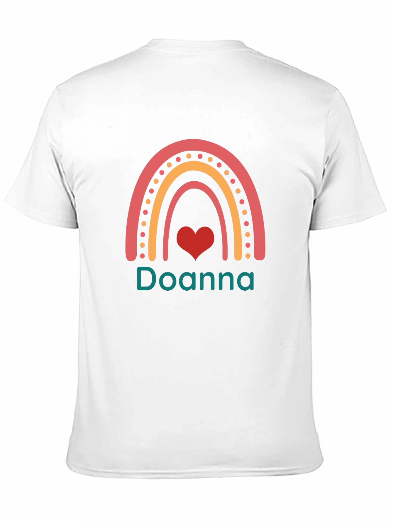 Doanna Rainbow Heart Custom T-Shirt
