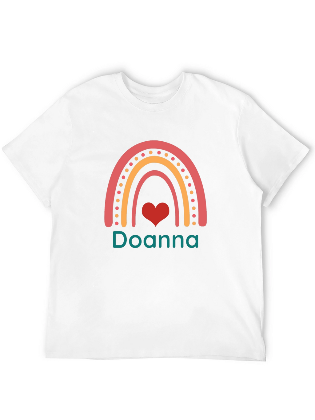 Doanna Rainbow Heart Custom T-Shirt