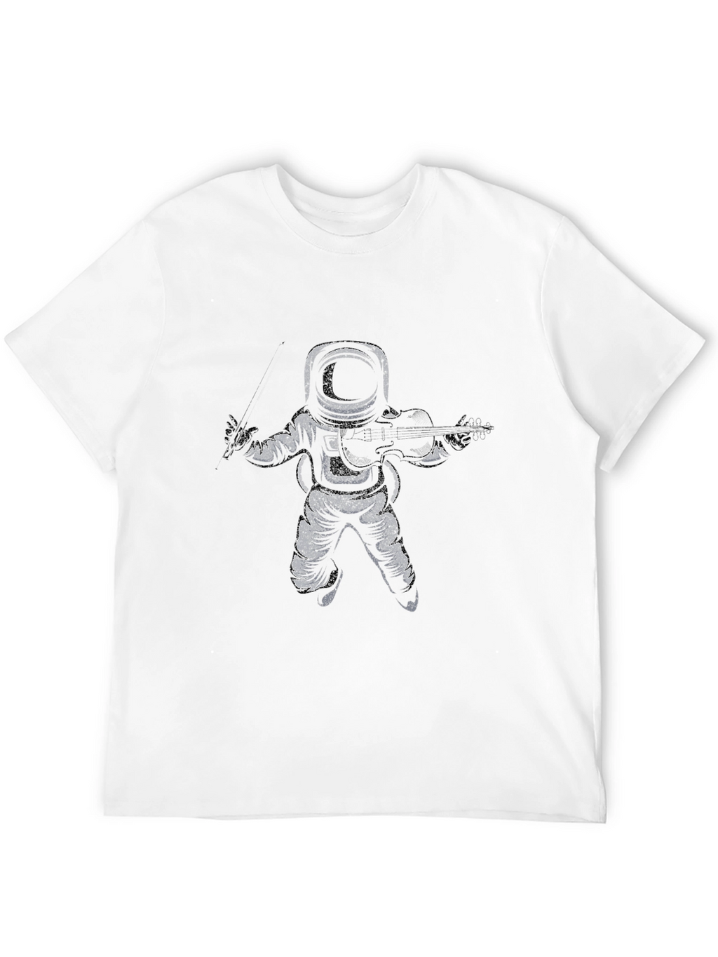 Astronaut Violinist Graphic Tee - Black