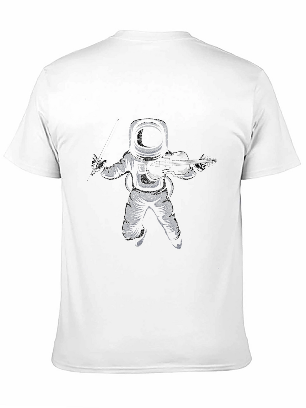 Astronaut Violinist Graphic Tee - Black