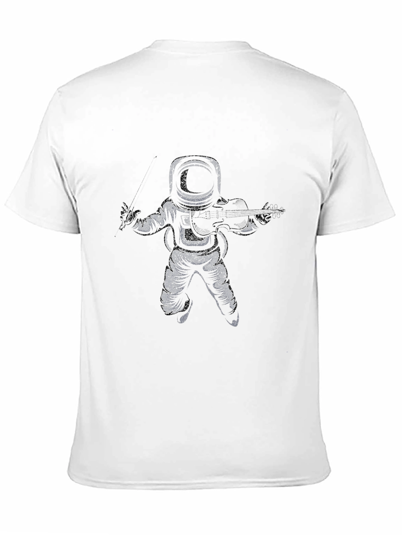 Astronaut Violinist Graphic Tee - Black