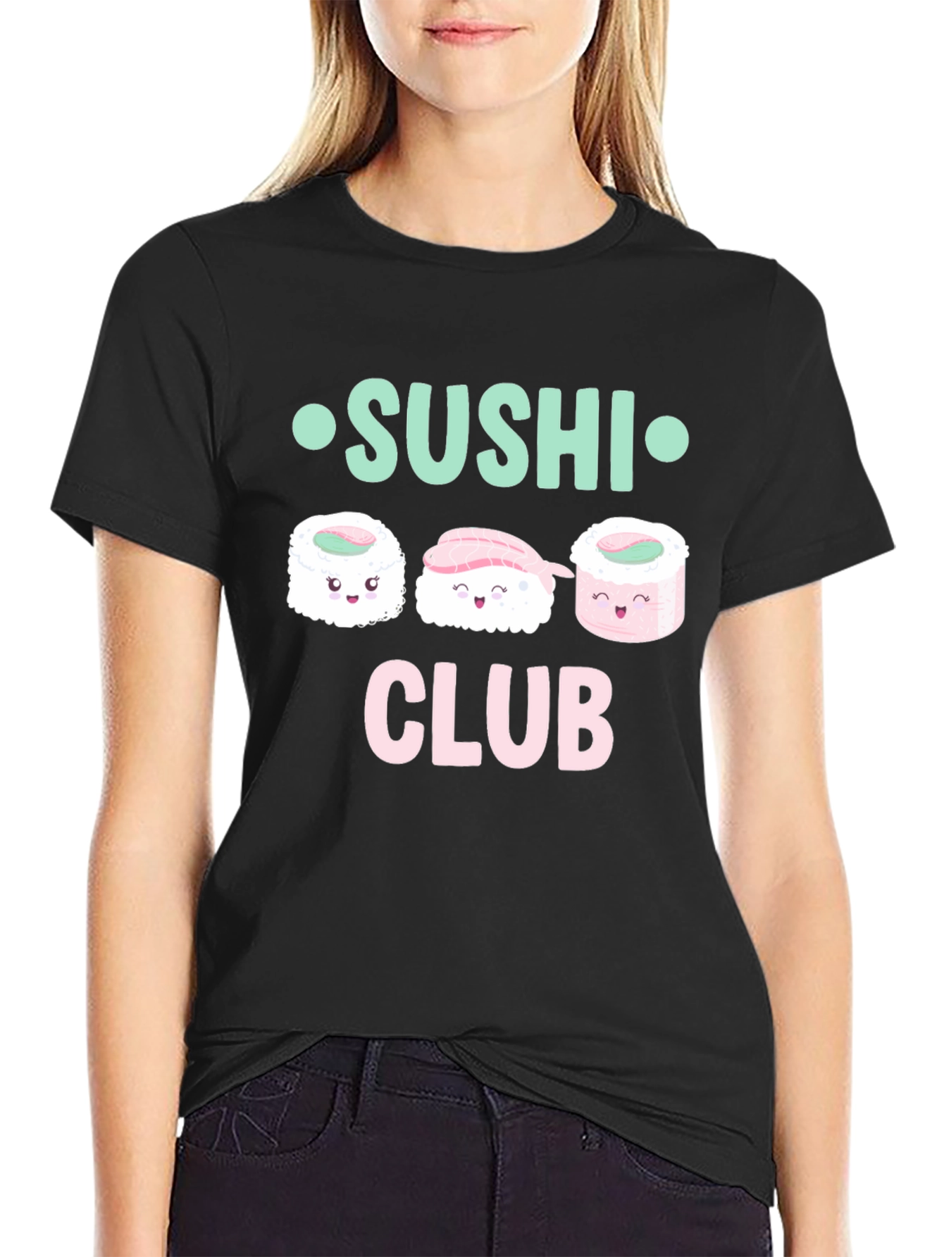 Sushi Club Graphic Tee - Fun & Cute Kawaii Style