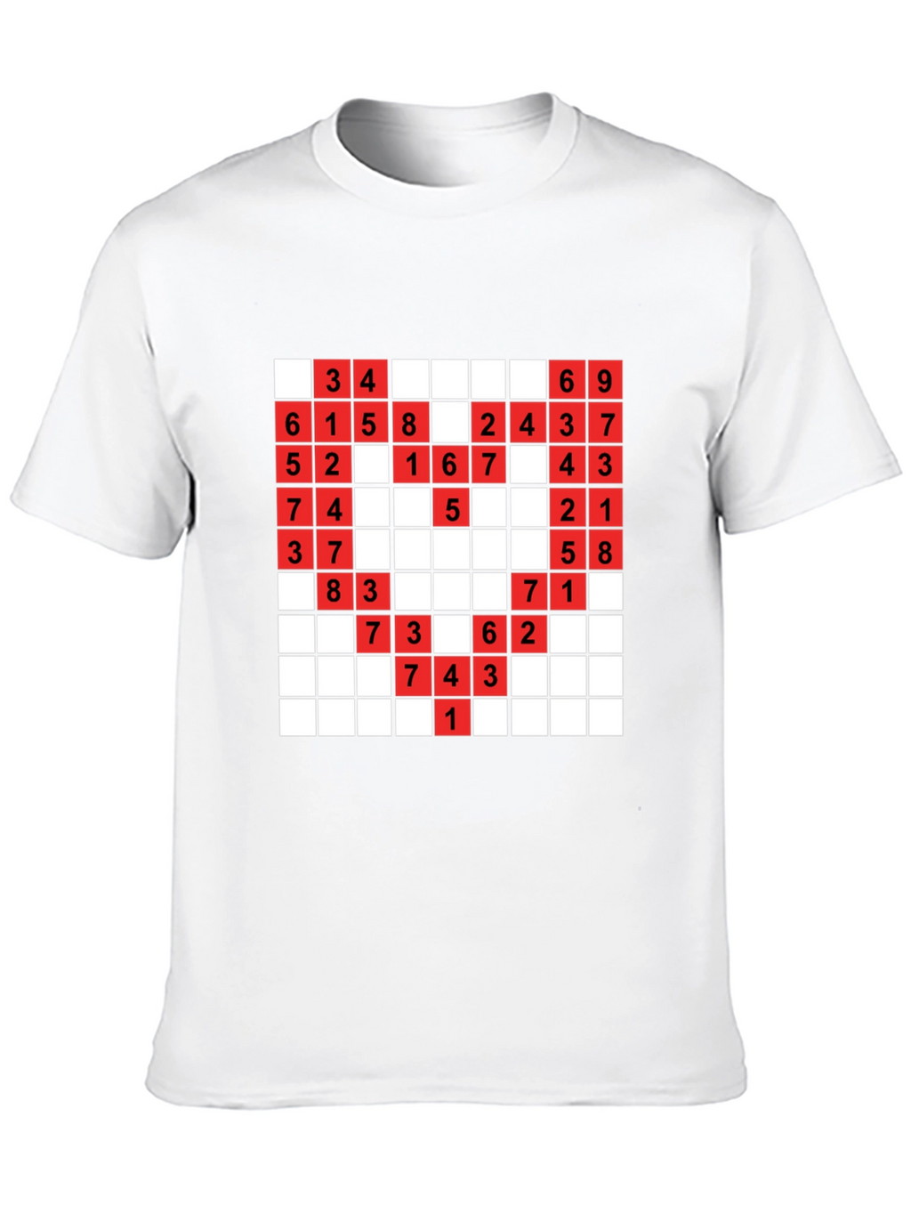 Sudoku Puzzle Black T-Shirt
