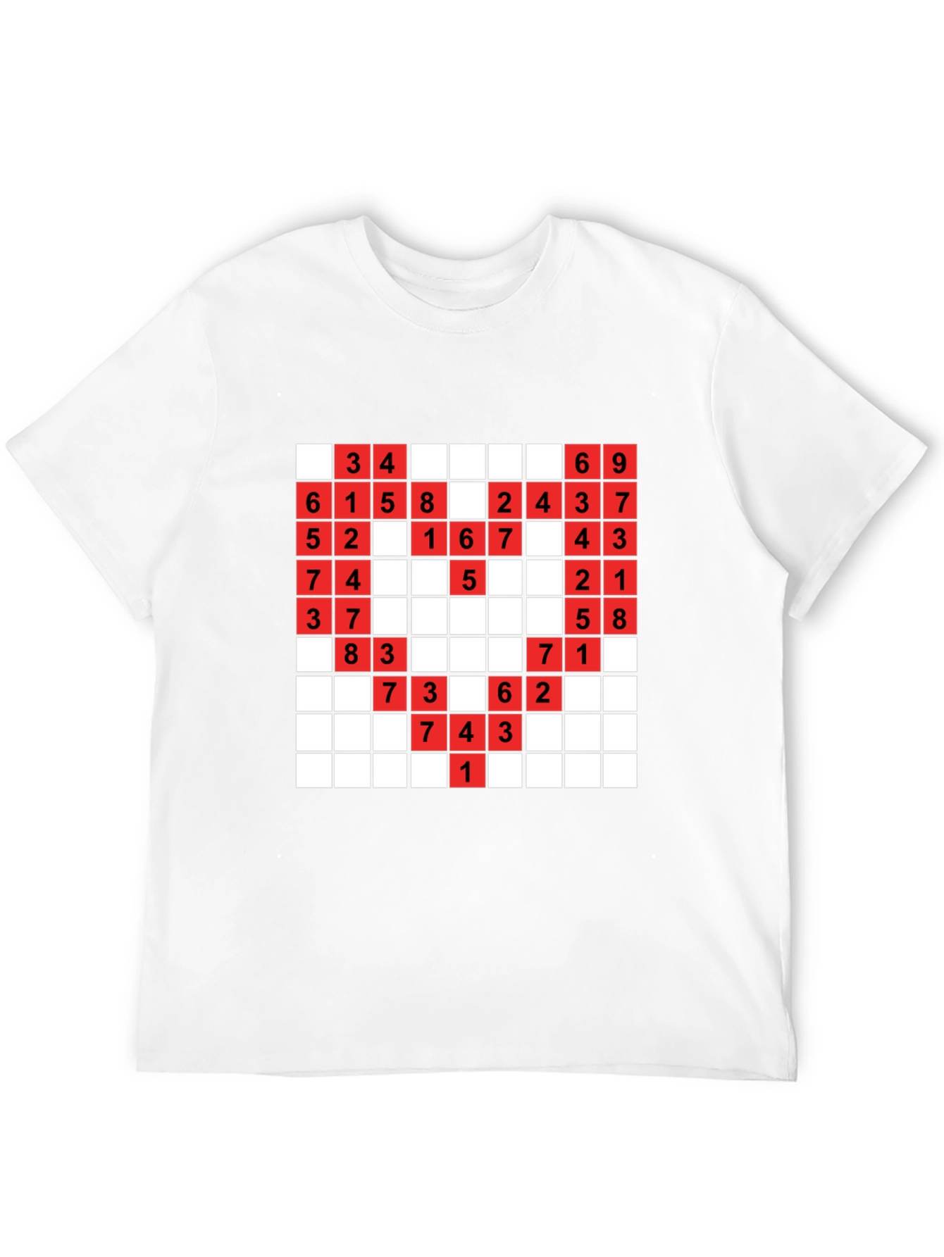 Sudoku Puzzle Black T-Shirt