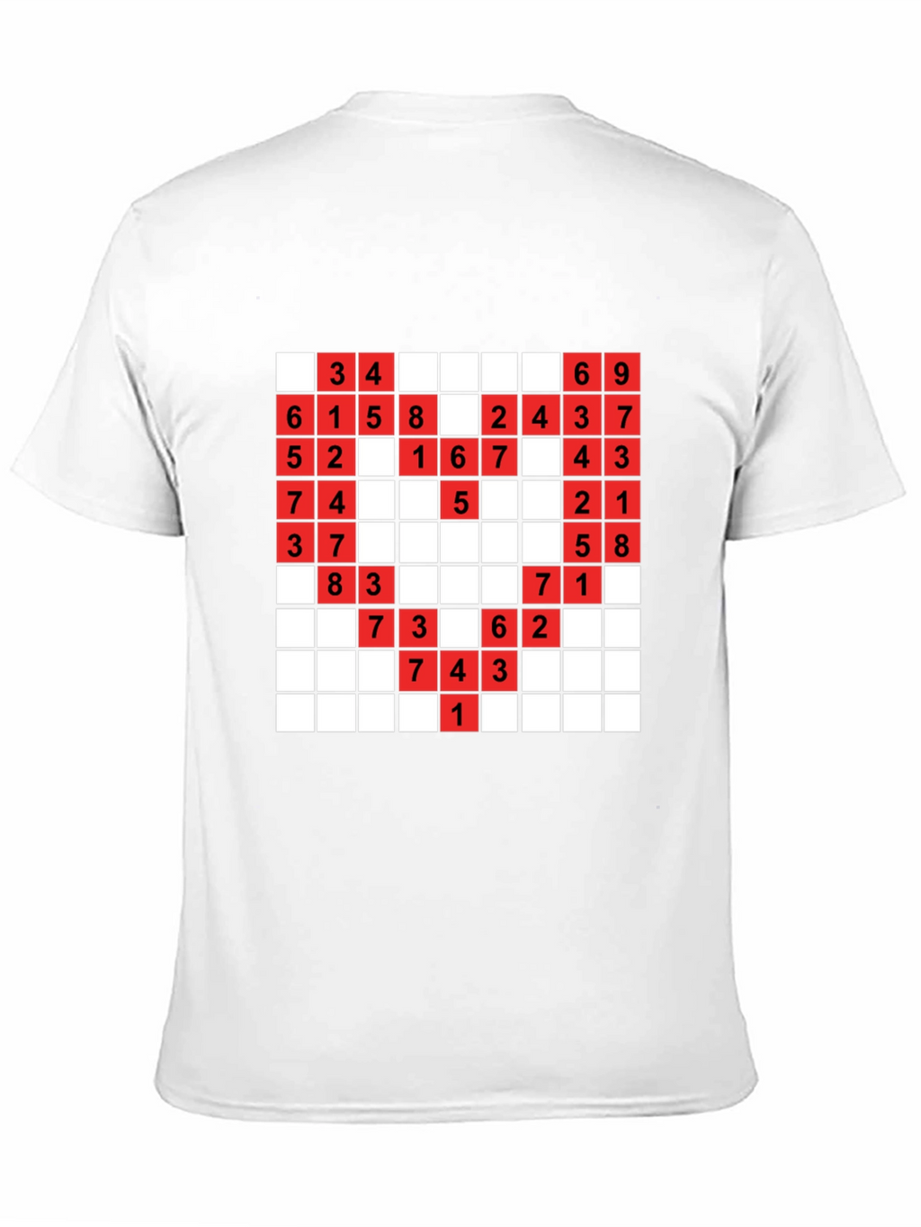 Sudoku Puzzle Black T-Shirt
