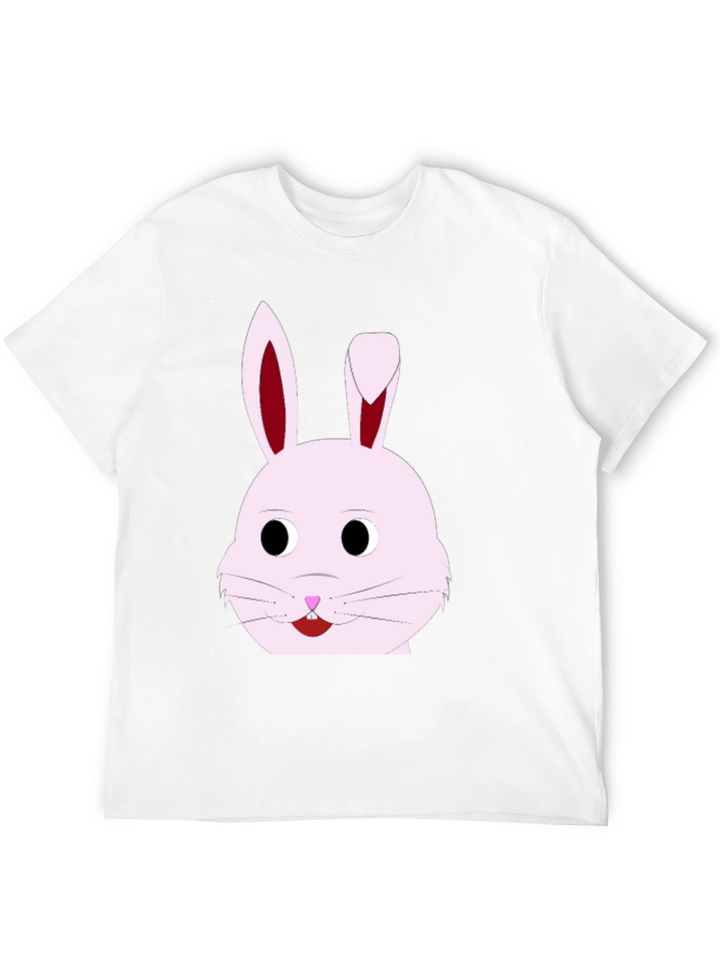 Bunny Face Graphic T-Shirt - Black