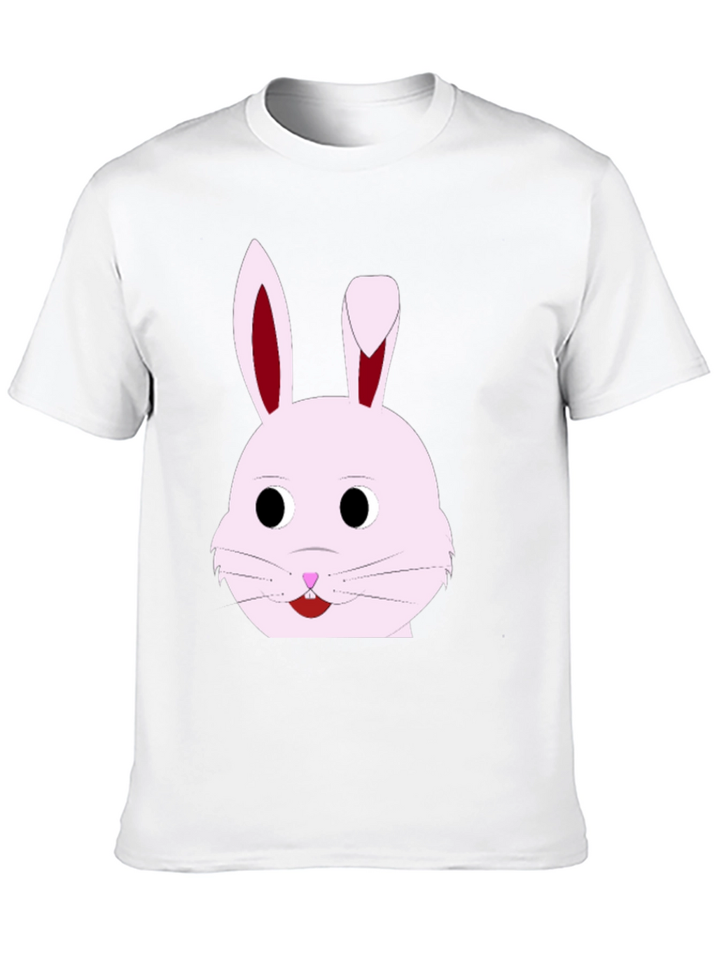 Bunny Face Graphic T-Shirt - Black