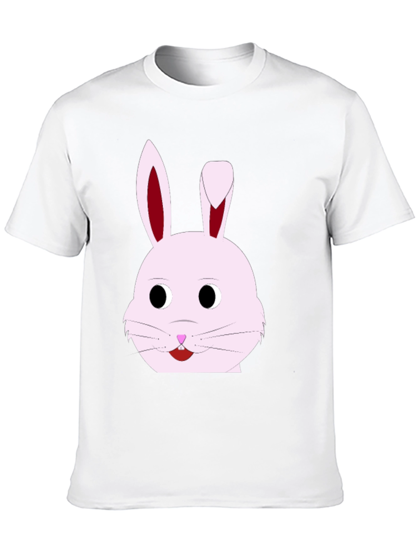 Bunny Face Graphic T-Shirt - Black
