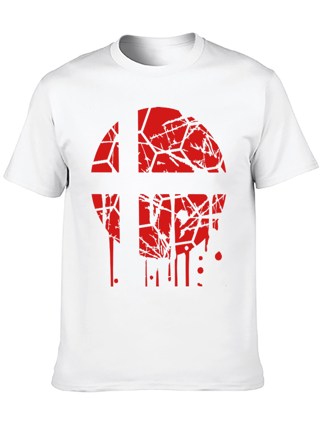 Smash Bros Shattered Logo Black T-Shirt