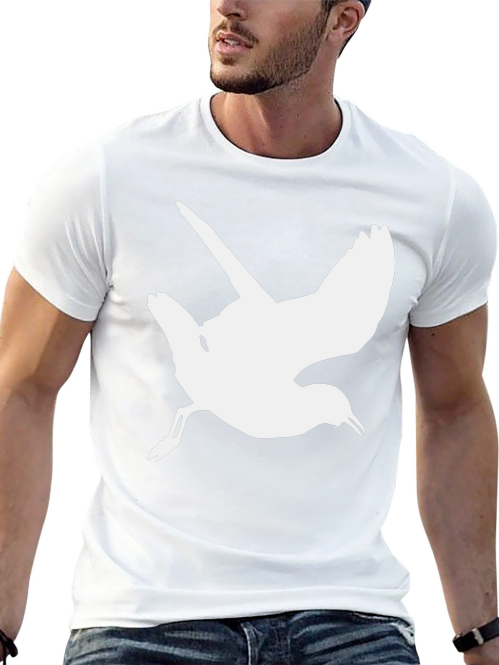 Bird Silhouette Black T-Shirt