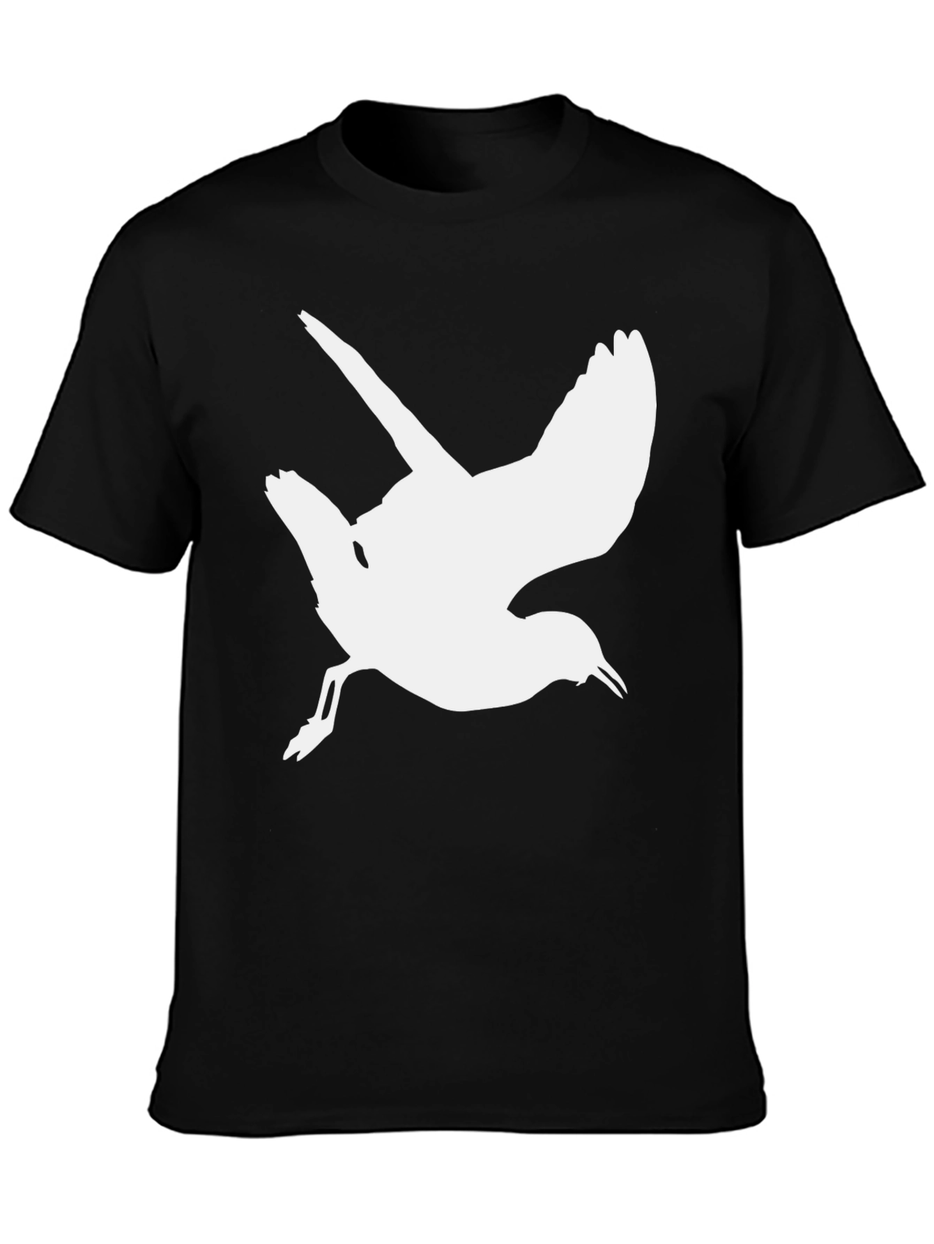 Bird Silhouette Black T-Shirt