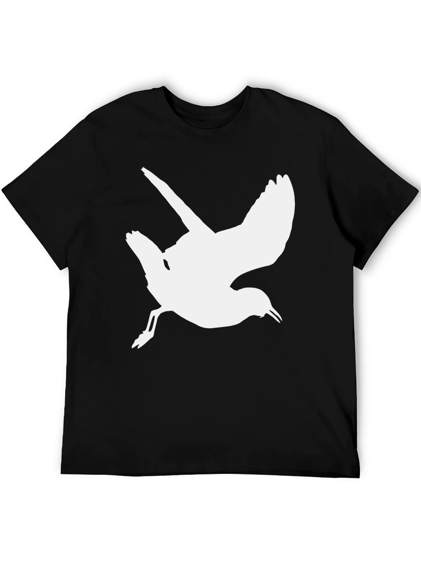 Bird Silhouette Black T-Shirt