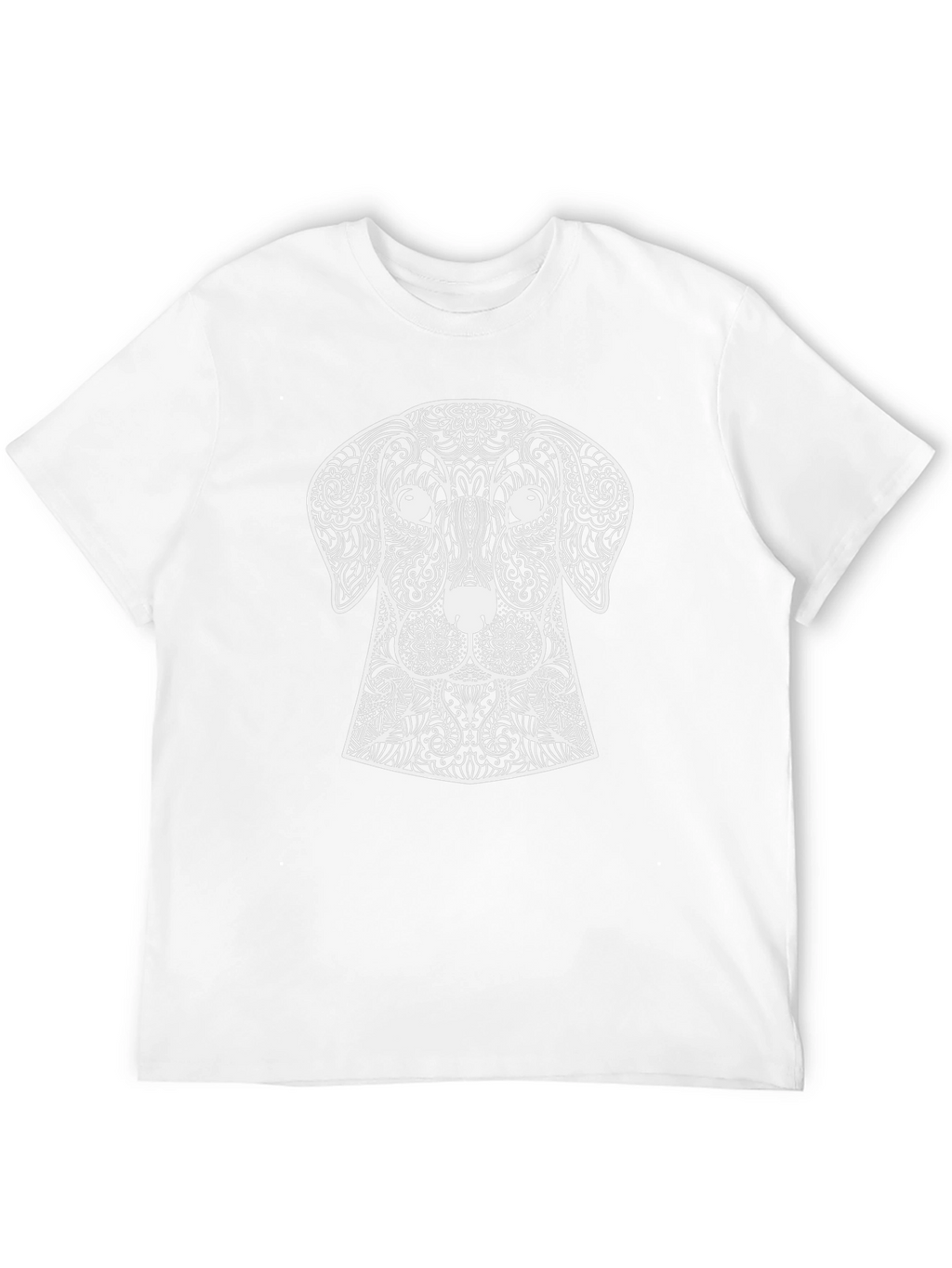 Dog Mandala Graphic Tee - Black