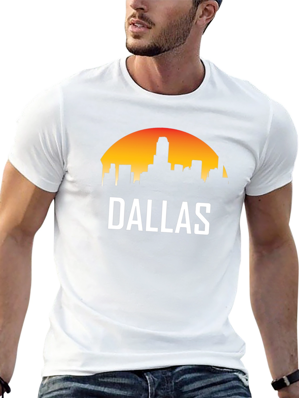 Dallas Skyline Graphic Tee - Sunset Cityscape T-Shirt