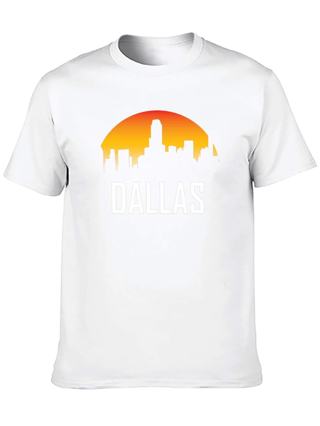 Dallas Skyline Graphic Tee - Sunset Cityscape T-Shirt